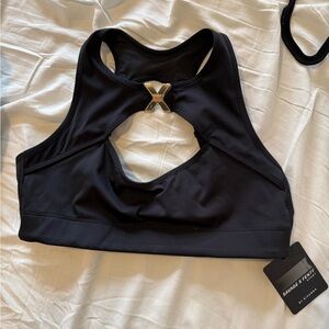 Savage X Fenty Black Racerback Sports Bra